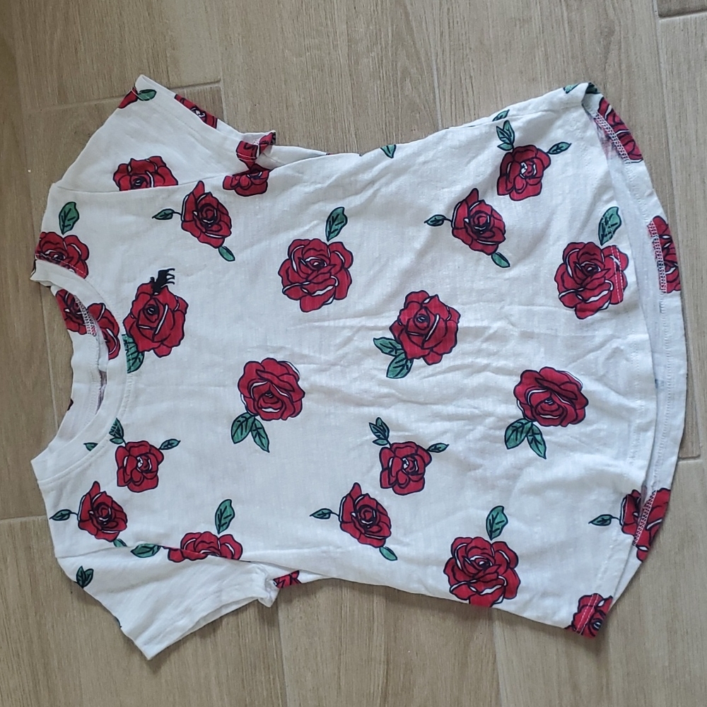 Abercrombie kids rose shirt girls size 5/6